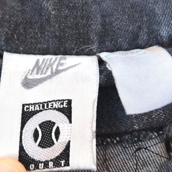 Nike Challenge Court Andre Agassi Acid Wash Jacket Fits L Black 90s 80s Retro - Picture 11 of 14